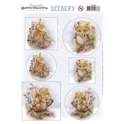 (CDS10055)Scenery - Yvonne Creations - Aquarella - Fox