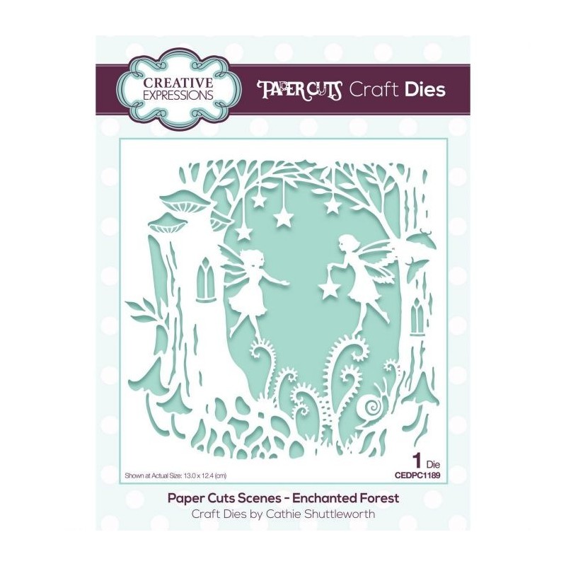 (CEDPC1189)Creative Expressions  Paper cuts Craft dies scene Enchanted forest