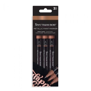 (SN-MTPM-COP3)Spectrum Noir Metallic Paint Markers Molten Copper (3pcs)