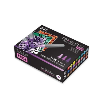 (SN-TBBR-EXTD24)Spectrum Noir Triblend Brush Extended Collection (24pcs)