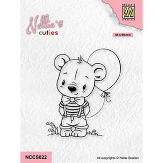 (NCCS022)Nellie`s Choice Clearstamp - Boy with Balloon