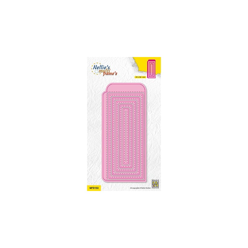 (MFD153)Nellie's Multi frame Slim-line dies Ini-mini envelope + cards