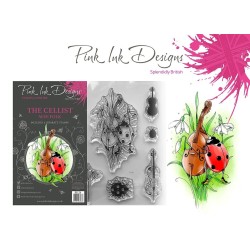 (PI126)Pink Ink Designs Wee folk clear stamp set The cellist