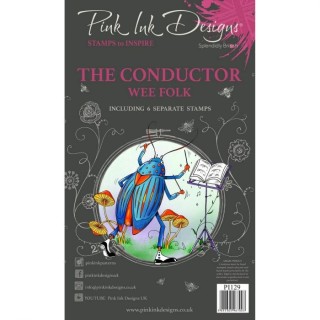 (PI129)Pink Ink Designs Wee folk clear stamp set De conducteur