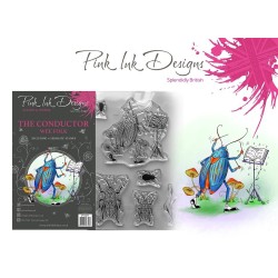 (PI129)Pink Ink Designs Wee folk clear stamp set De conducteur