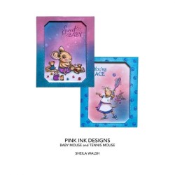 (PI133)Pink Ink Designs set Tennis mouse
