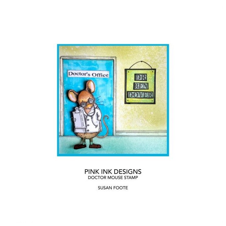 (PI136)Pink Ink Designs set Doctor mouse
