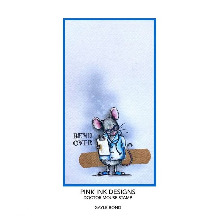 (PI136)Pink Ink Designs set Doctor mouse