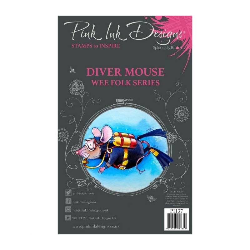 (PI137)Pink Ink Designs set Diver mouse