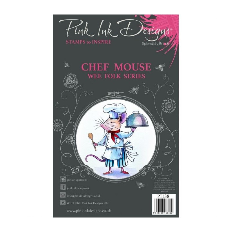 (PI138)Pink Ink Designs set Chef mouse