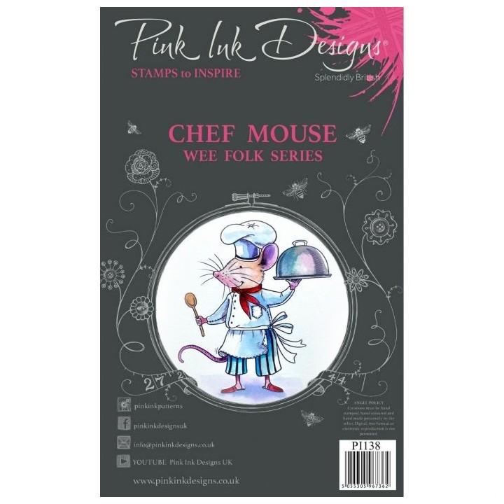 (PI138)Pink Ink Designs set Chef mouse