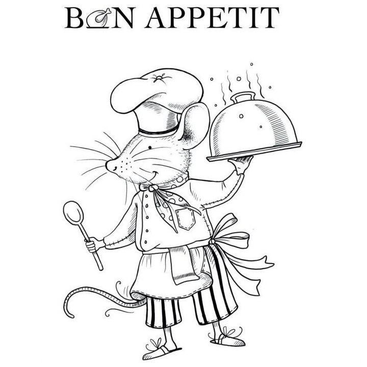 (PI138)Pink Ink Designs set Chef mouse