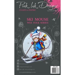 (PI140)Pink Ink Designs set Ski mouse