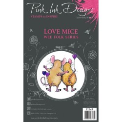 (PI143)Pink Ink Designs set Love mice