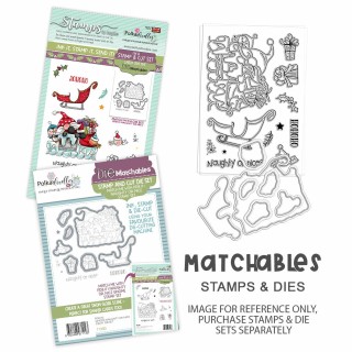 (PD8171)Polkadoodles Gnome Naughty or Nice Clear Stamps