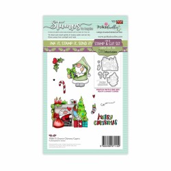 (PD8173)Polkadoodles Gnome Chimney Capers Clear Stamps