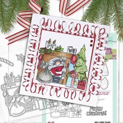 (PD8173)Polkadoodles Gnome Chimney Capers Clear Stamps