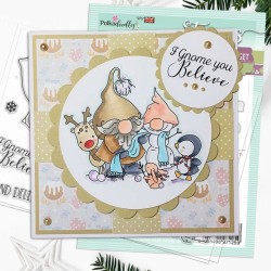 (PD8183)Polkadoodles Gnome Hand Delivered Clear Stamps