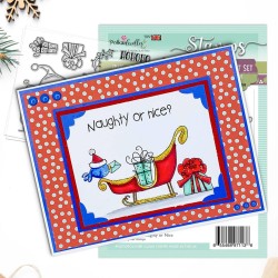 (PD8172)Polkadoodles Gnome Naughty or Nice Dies
