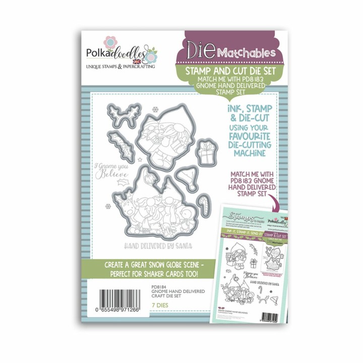 (PD8184)Polkadoodles Gnome Hand Delivered Dies
