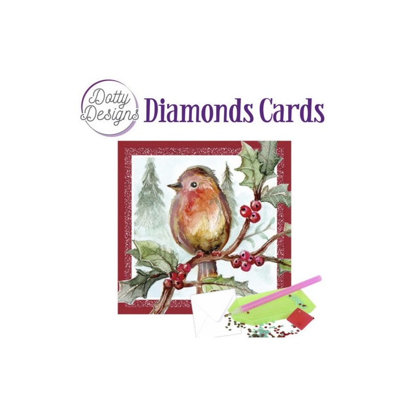 (DDDC1057)Dotty Designs Diamond Cards - Robin