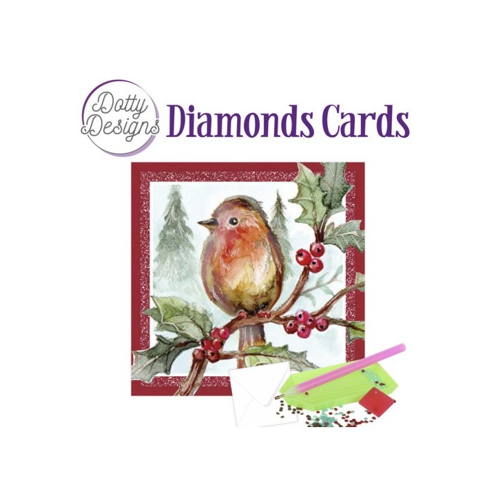 (DDDC1057)Dotty Designs Diamond Cards - Robin
