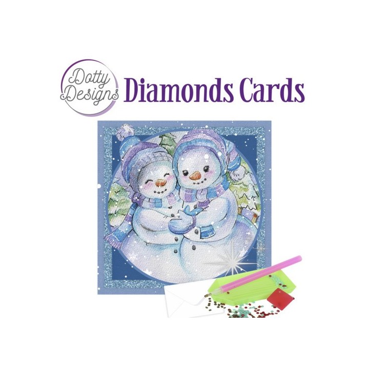 (DDDC1061)Dotty Designs Diamond Cards - Snowmen