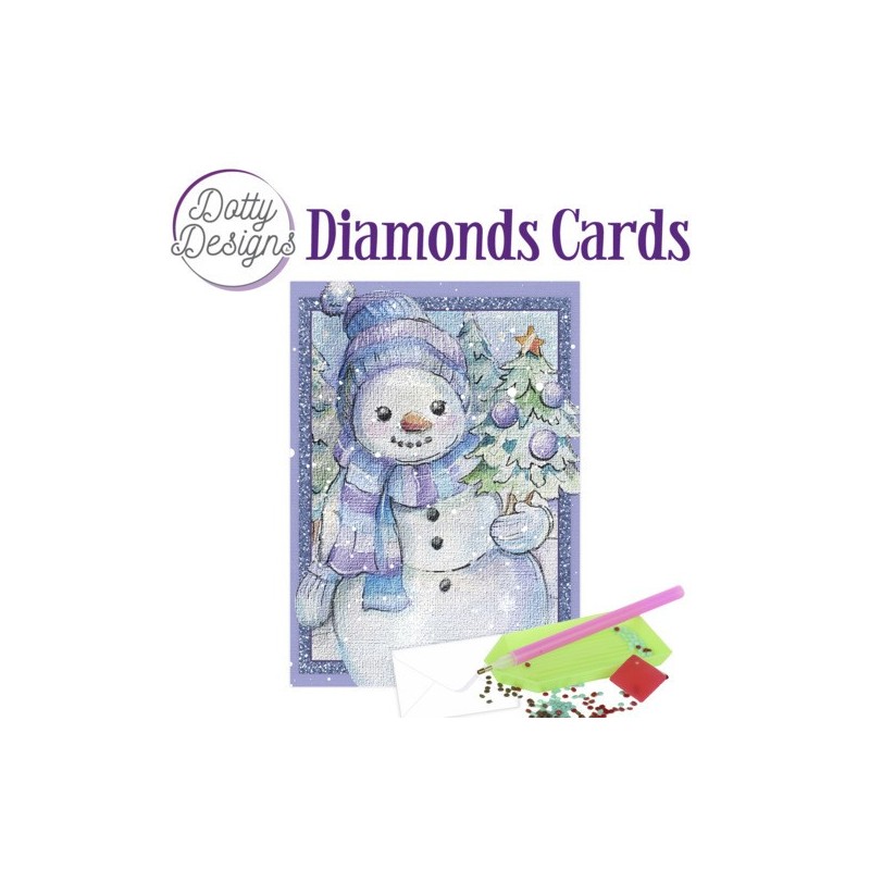 (DDDC1062)DDotty Designs Diamond Cards - Snowman