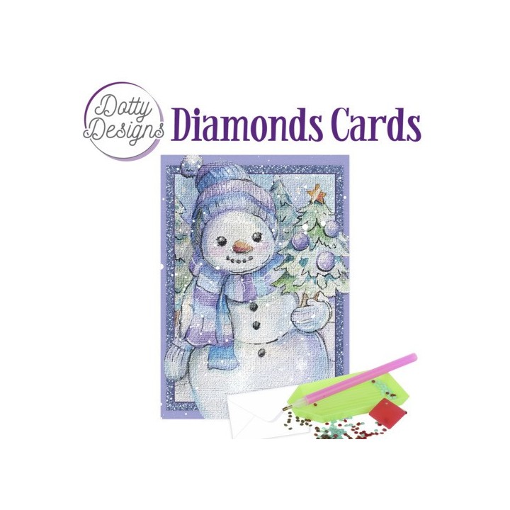 (DDDC1062)DDotty Designs Diamond Cards - Snowman