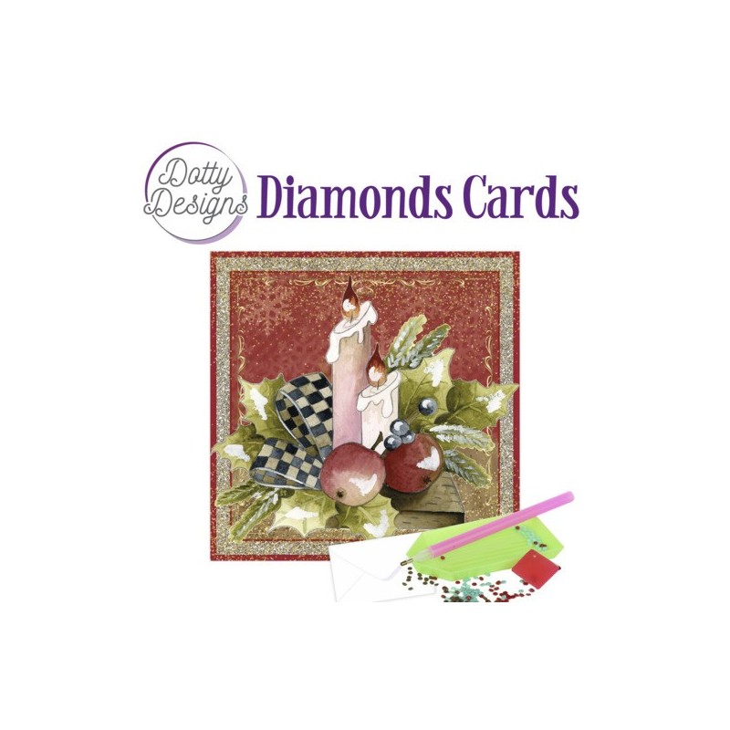 (DDDC1063)Dotty Designs Diamond Cards - Christmas Candles