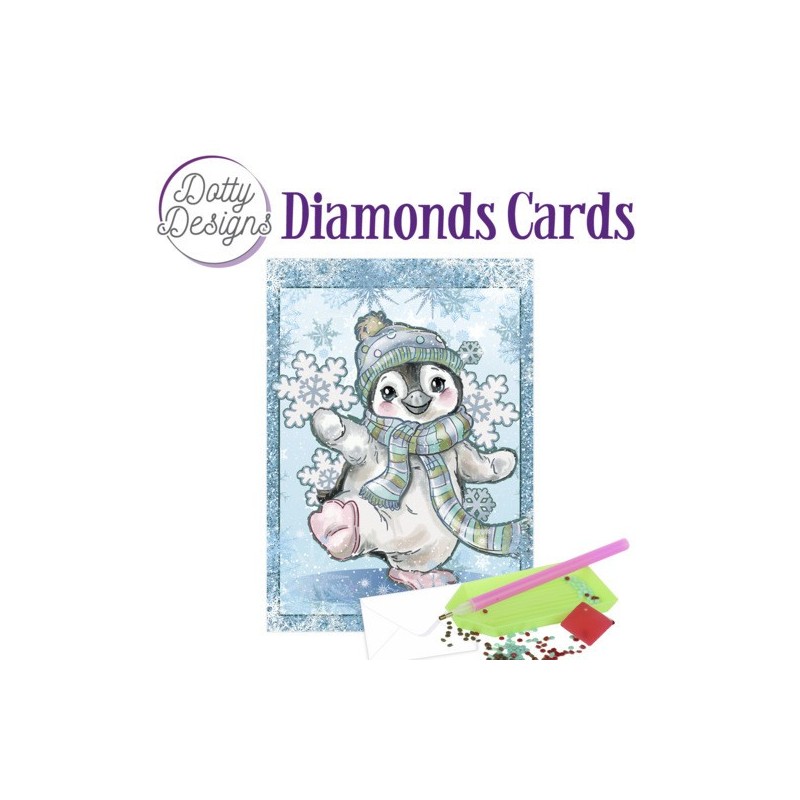(DDDC1066)Dotty Designs Diamond Cards - Penguin