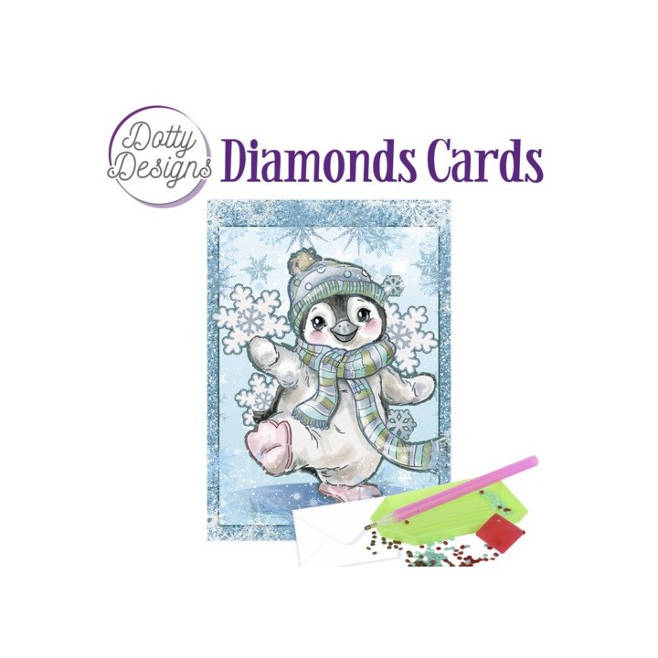 (DDDC1066)Dotty Designs Diamond Cards - Penguin