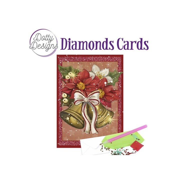 (DDDC1072)Dotty Designs Diamond Cards - Christmas Bells
