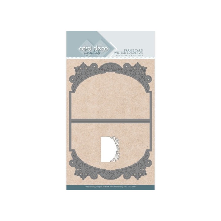 (CDCD10063)Card Deco Essentials Frame Dies - Winter Border A5