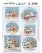 (CDS10057)Scenery - Yvonne Creations - Aquarella - Winter House