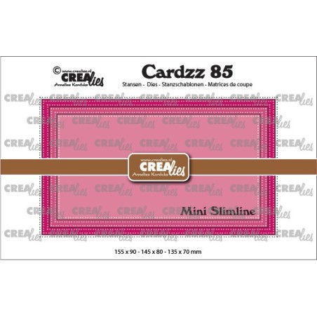 (CLCZ85)Crealies Cardzz Mini Slimline E with double dots