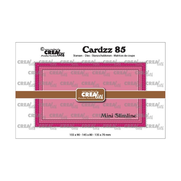 (CLCZ85)Crealies Cardzz Mini Slimline E with double dots
