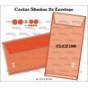 (CLCZ199)Crealies Cardzz dies Slimline 2x Envelop