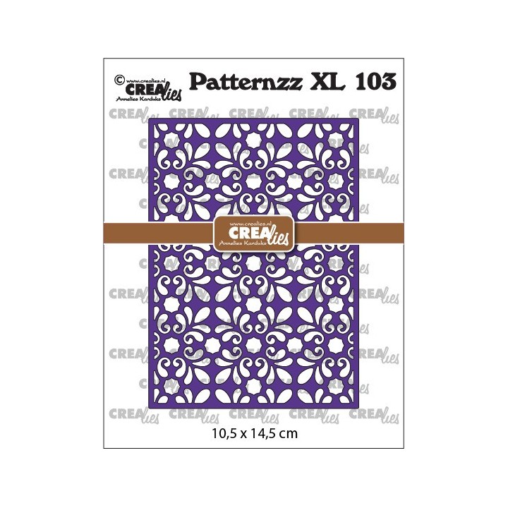 (CLPATXL103)Crealies Patternzz dies Patternzz XL Amber