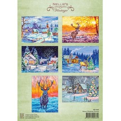 (NEVI1095)Nellie's choice Snowy Christmas scenes