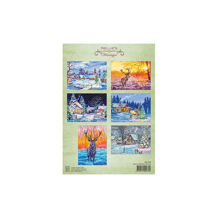(NEVI1095)Nellie's choice Snowy Christmas scenes