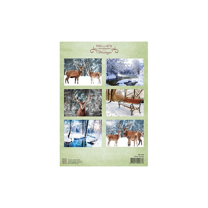 (NEVI1098)Nellie's choice Winter scenes