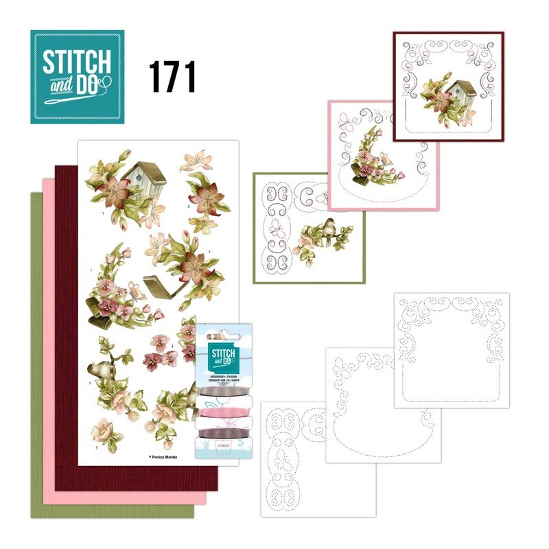 (STDO171)Stitch and Do 171 - Precious Marieke - Flowers and Birds