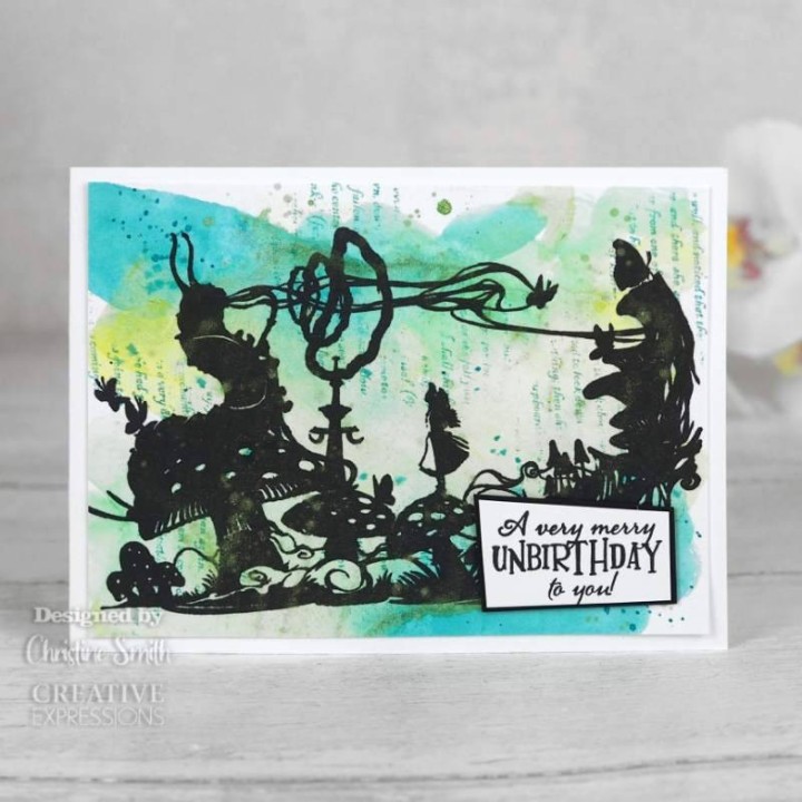 (CERPP012)Creative Expressions Paper panda pre cut rubber stamp Who are you?