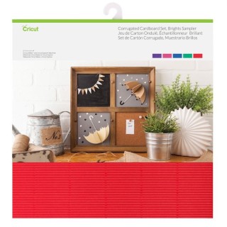 (2004069)Cricut Corrugated Cardboard 12x12 Inch Brights Sampler