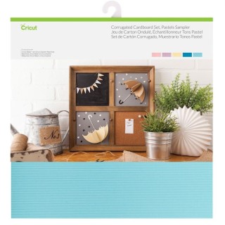 (2004070)Cricut Corrugated Cardboard 12x12 Inch Pastels Sampler