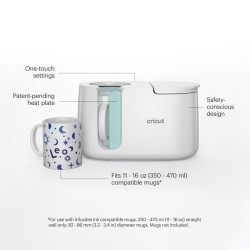 (2007821)Cricut Ceramic Mug White 350ml (2pcs)
