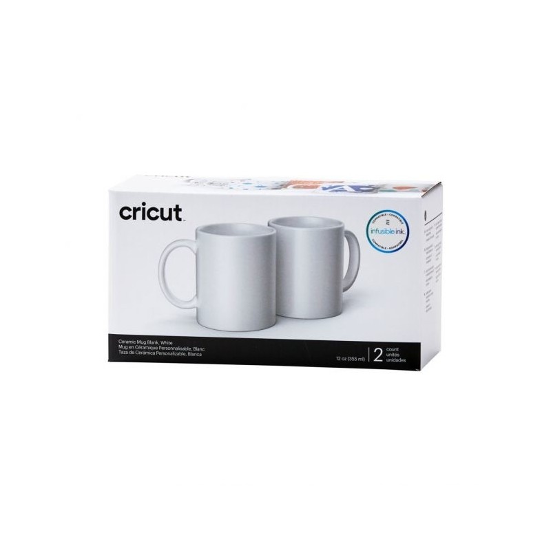 (2007821)Cricut Ceramic Mug White 350ml (2pcs)