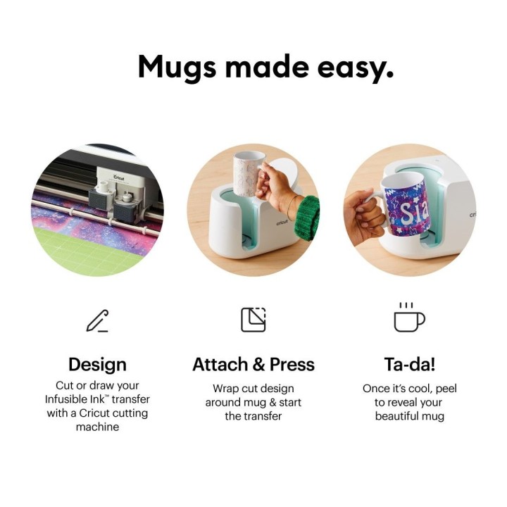 (2007823)Cricut Ceramic Mug White 440ml (2pcs)
