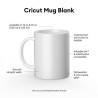 (2008944)Cricut Ceramic Mug White 440ml (6pcs)